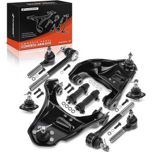 A-Premium 10Pcs, Front Upper Control Arm, Lower Ball Joint, Tie Rod End
