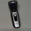 Philips Norelco Shaver 3900 Series, Wet and Dry Electric Shaver, P-Cap, Travel Pouch, Charging Stand, Storm Blue, Model S3341/92 (Silver New)