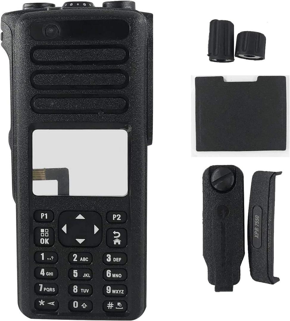 XPR7550 Black Replacement Housing Case Cover with Speaker Compatible for XPR7550 XPR7580 XIR P8668 XIR P8660 DP4800 DP4801 DGP8550 DGP5550 Radio