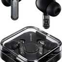 Nothing Ear (3) Wireless Earbuds Super Mic 45dB Hybrid Active Noise Cancelling Bluetooth Headphones Hi-Res 6 Mics, 12mm Dynamic Bass Boost, Dual Connect ANC Sport Ear Buds for iPhone Android, Black (Small)