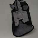 Dog Coat, Water-Resistant Dog Clothes, Warm Fleece Lining Dogs Coats, Winter Windproof Dogs Jackets with Reflective, Pet Vest for Small Pets - 1 PCS (S ( 7-15 LB | 12.59"Neck Girth ))Grey