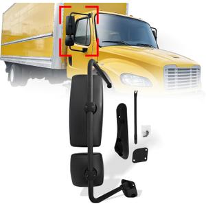High Soar Door Mirror Assembly with Black Arm fits international Durastar 4200 4300 4400 7400 7600 8500 8600 Trucks, Passenger/Right Side, 15 cm x 95 cm x 46 cm
