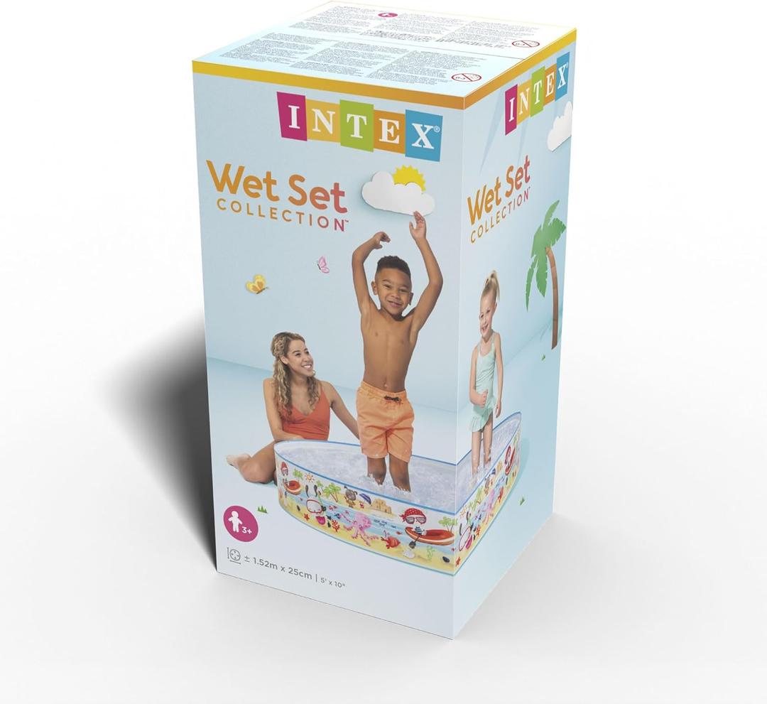 INTEX Beach Days Snapset Instant Kids Childrens Swimming Pool  5ft×10in