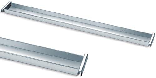 Dinifee 2 Pack Front-to-Back File Drawer Rails for Hanging File Cabinet Drawer Inside Bar Rails Cabinet Parts (Sliver)