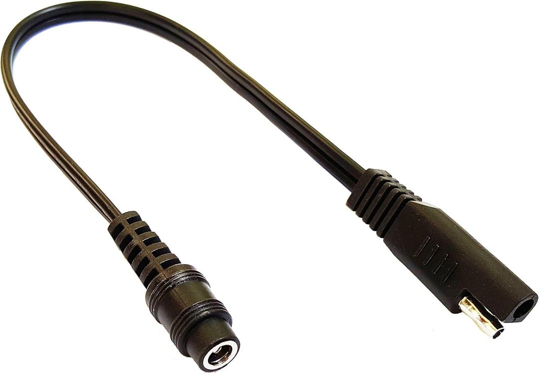 MOTOPOWER MP69006 10" SAE to Coax Female Adapter Cable SAE to DC Coax Motorcycle Heat Clothing Jack Adapter