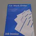 50 Set Job Work Order Forms Job Invoice Forms Invoice Receipt Book Contractor 8.5 * 11inch Work Order Receipt Book 2-Part Carbonless Forms for Small Business Suppliers Distributors (One Book)