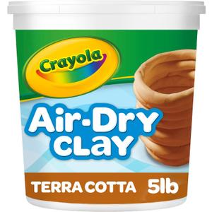 Crayola Air Dry Clay for Kids (5lbs), Reusable Bucket of Terra Cotta Clay for Sculpting, Bulk Arts and Crafts Supplies, Ages 3+