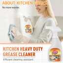 Clean Up Kitchen Oil Stains Spray, Kitchen Cleaner Spray, Powerful Kitchen Heavy Oil Cleaner, All Purpose Cleaning Spray for Kitchens, Ovens & Countertops, Remover Stain