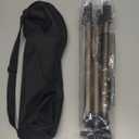 Amazon Basics 50-inch Lightweight Portable Camera Tripod Stand with Quick-Release Plate, Adjustable Height, Aluminum, for Travel Photography, Champagne