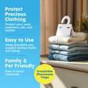 BugMD Clothes & Pantry Moth Traps (6 Count) Sticky Glue Pheromone-Based Repellent for Closets, Cabinets & Wardrobes Non-Toxic - White