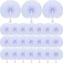 Yulejo 100 Packs White Wedding Fan Round Folding Paper Fans with Plastic Handle Pocket Decorative for Wedding Celebration DIY Birthday Party Favors