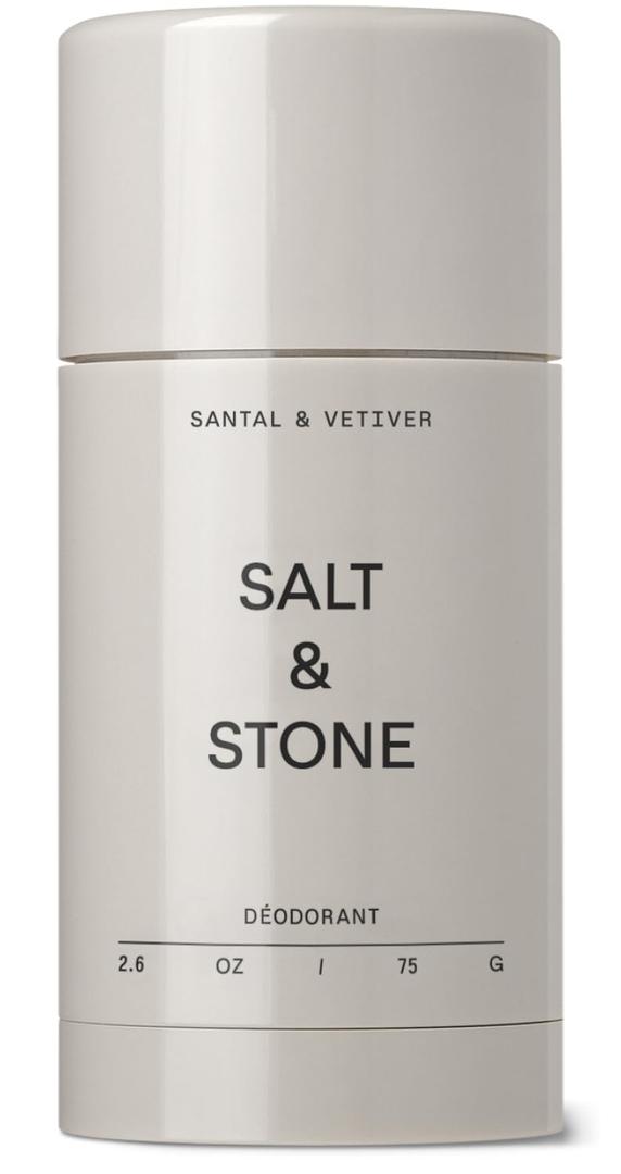 SALT & STONE Aluminum Free Deodorant | Extra Strength 48 Hour Protection for Women & Men | Made with Seaweed Extracts, Niacinamide & Prebiotics (Santal & Vetiver) (2.6 Ounce (Pack of 1))