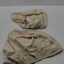 H.VERSAILTEX Super Stretch Individual Seat Sofa Covers Couch Slipcover Sets Thick Jacquard Textured Twill Fabric (2 Piece Medium Sofa Cushion Covers, Natural)