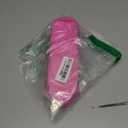 Small Pencil Case Makeup Bag for Purse, Cute Pencil Pouch Preppy Nylon Makeup Brush Bag with Zipper , Girls Portable Stationery Storage Case Small Pen Bag for Office School College(Slim-Bubblegum)