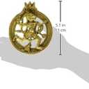 Mighty Hanuman Brass Wall Hanging, Use for Home Decor, Puja Room, Car Deshboard, Gift (5 Inch Height) (Hanuman Plaque)