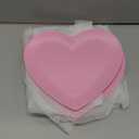 4 Pcs 9.5 Inch Heart Shaped Melamine Valentines Plates Dinner Plates Heart Dinnerware Dishes for Valentines, Birthdays, Bridal Showers, Baby Showers (Pink)