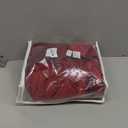 Phating Burgundy Red Valance - Waterfall Swag Valance for Window Toppers Window Cutains for Bedroom (1 Panel, Wine Red, W89 inch)