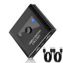 USB Switch, USB 3.0 Switcher 2 in 2 Out, USB 3.0 KVM Switch Selector, USB Switcher 2 Computers Sharing 2 Device for Printer, Keyboard, Scanner, Mouse, Compatible with Mac/Win/Linux