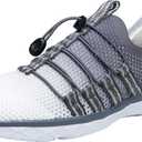 DLGJPA Men's Lightweight Quick Drying Aqua Water Shoes Athletic Sport Walking Shoes (9.5, 19009-dark grey gradient)