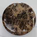 Natural Marble Round Vanity Tray Jewelry Makeup Dish Decorative Tray for Coffee Table,Bathroom,Bedroom (Coffee Net)