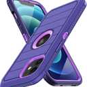 for iPhone 12 Case, iPhone 12 Pro Case, with Built in Screen Protector Heavy Duty Drop Protection Shockproof Dust Proof Protective Phone Cover for Apple iPhone 12/12 Pro