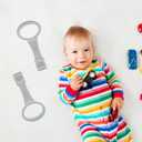 Toyvian Playpen Handles for Baby: 1 Pair Baby Playpen Pull up Rings - Pull Rings for Infant Toddler to Stand - Walking Exercises Assistant