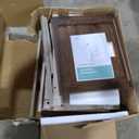 LINSY Farmhouse Night Stand Set of 2, 18.9 Wood End Table with Charging Station, Side Table for Bedroom, Living Room, Couch with USB Ports and Outlets, Nightstand with Storage, Beige