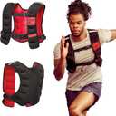 Reebok Weighted Vest Premium Adjustable Strength Training Vest with Reflective Trim for Full-Body Workouts, Cardio, Running & Rehabilitation Comfort Fit, Durable Material, 20Lb