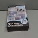 Cozy Essential 5 Pack Cube Vacuum Storage Bags, Jumbo Cubes for Sealed, Extra Large Space Saver Bags Bedding, Clothes, Comforters, Blanket, Duvets (Cube Sized), Transparent