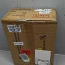 MOGELAFOO Portable Closet Wardrobe for Small Room, 35-Inch Clothing Organizer Storage Rack with 2 Clothes Hanging Rods and 4 Shelves, Non-Woven Fabric Cover, Grey