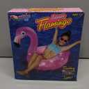 Flamingo Pool Float with LED Lights - Tropical Pool Floaties - Inflatable Pool Party Decorations and Pool Accessories - Battery-Powered Swimming Float