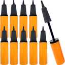 Balloon Pump Hand Held, Inflator Air Pump for Balloons - 2 Way Manual Dual Action - Kids' Party, Special Event, 10 Pack Orange