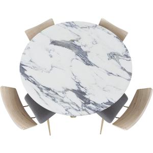 Fitted Tablecloth for Round Table,Light Color Marble Abstract Striped Cracks Table Cover with Elastic Edge Waterproof Tablcloth,Modern Stone Art Circle Tablecovers for Kitchen Indoor 55-60in