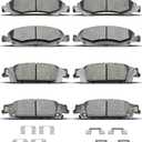 D1363 D1707 Front Rear Ceramic Brake Pads With Clips Fit For Cadillac Escalade/Escalade Esv,For Chevrolet Silverado 1500/Suburban/Tahoe,For GMC Sierra 1500,For GMC Yukon/Yukon XL