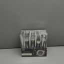 Plastic Cutlery Silverware Extra Heavyweight Disposable Flatware, Full Size Cutlery Combo, Polished Silver, 80 Forks, 40 Spoons, 40 Knifes, Value Pack 160 Count