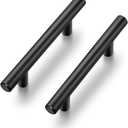 Ravinte 24 Pack | 5 Inch Cabinet Pulls Matte Black Stainless Steel Kitchen Drawer Pulls Cabinet Handles 5InchLength, 3Inch Hole Center
