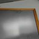 Calendar Chalkboard, 17.7" * 23.6", Magnetic Surface Rustic Brown Solid Pine Wood Frame Chalk Board for Planning/School Timetable/Memo, Hanging Board for Office, School and Home(YLHB-QZ-4560)