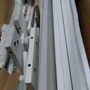 Pamapic Glass Top Vanity Desk with Crystal Handles, 11 Drawers Makeup Vanity with Mirror and Stool, 3 Lighting Modes Dressing Table, Power Outlet, Silent Slides, White