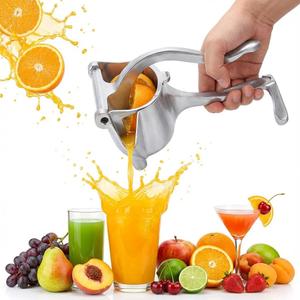 Fresh Fruit Juice Extractor, 2026 Upgrade Aluminum Hand Juicer Squeezer Lemon Juicer Manual Hand Press with Ergonomic Grip, Easy to Clean for Orange Citrus Pomegranate Lime Grape fruit Kitchen Tools