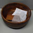 AIDEA Acacia Wood Salad Bowl Set with 2 Wooden Hands, Large Salad Bowl with Serving Utensils, Big Mixing Bowl for Fruits, Salad, Cereal, Corn flake,Pasta 11" Diameter x 4.5" Height