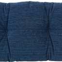 Klear Vu Corner Nook or Piano Seat Omega Non-Slip Tufted Bench Cushion for Indoor Furniture, Entryway Storage, Bay Window, 30 Inches, 10 Blue