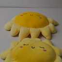 2 Pcs Plush Sofa Cushion Cute Stuffed Sun Shaped Floor Pillow Car Throw Pillow Soft Toy for Kids Women Girls Bedside Home Decoration 13.7 Inch, 23.6 Inch