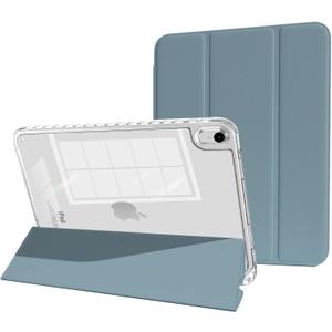 Case for iPad (A16) 11th Generation Case 11 Inch 2025 and 10th Gen 2022 with Pencil Holder, Trifold Stand Protective Cover, Auto Sleep Wake,Misty Blue