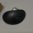 Logitech Ergo M575S Wireless Trackball Mouse, Wireless Ergonomic Mouse with Bluetooth and Encrypted Dongle, Comfortable Thumb Control, Precise and Smooth Tracking, for PC/ Mac - Black Silver Ball