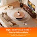 2.4GHz Wireless TV Speakers,Voice Clarifying Dialog Potable TV Speakers for Hard of Hearing and Elderly,27H Playtime,No Delaym,Compatible with Optical AUX RCA TVs,100Ft Range,Bluetooth TV Speakers
