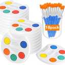 Mini Watercolor Paint Set for Kids.18 Pack Watercolor Paint Kids,5 Color Water Color set with Paint Brush and Palette Tray.DIY for Art Party Favors, Prizes,Birthday,Easter Basket Stuffers.