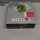 Taylor 11LB Capacity Digital Glass Top Kitchen Scale with LCD Display, Weight in Grams and Ounces for Baking, Cooking, and Meal Prep, Silver