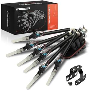 A-Premium Fuel Injector Assembly w/Return Fuel System Compatible with Chevy Chevrolet & GMC Models - V6 4.3L - Silverado 1500, Sierra 1500, Blazer, C/K1500, Savana/Express 1500/2500, Jimmy, Safari