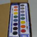 FUMILE Watercolors Paint Set Bulk,20 Pack 8 Washable Bright Colors with Paintbrush.Watercolors Paint Set Kids for Parties,Art Lessons,Birthday Party Favor,Valentines for Kids Classroom,All Ages