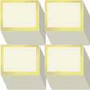 200 Sheet Gold Foil Award Certificate Paper Bulk 8.5 x 11 In for Printing Customizable Blank Cardstock Gold Border Certificate Laser and Inkjet Printer Friendly for Graduation Diploma Achievement (Yellow Ivory)